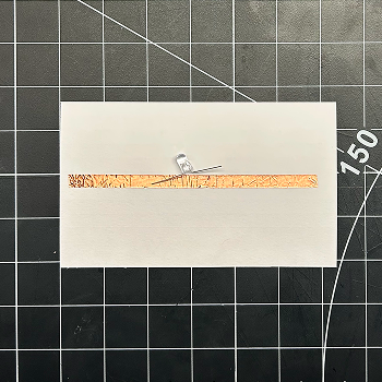 I didn't properly look at the slideshow so I started off by making a circut that didn't work. I put one piece of tape down.