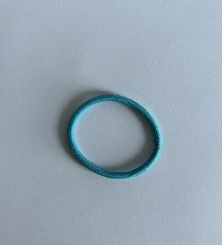 This is my second primitive object, a hair tie.