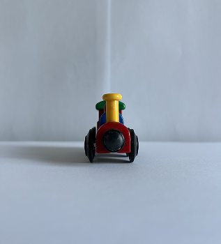 I decided to keep my first complex object from Activity 1, the toy train. This is the front view of it.