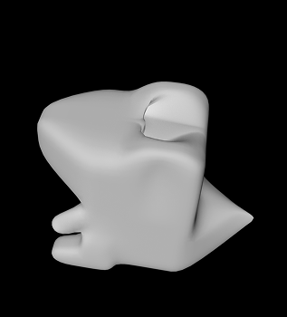 Following tutorial 5, I took the 3D model of Totadile I made and used it to explore the scupting tools in Cinema 4D.