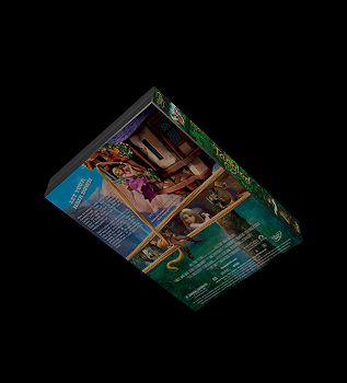 Following tutorial 6, I added covers to the back and spine of my DVD case model.