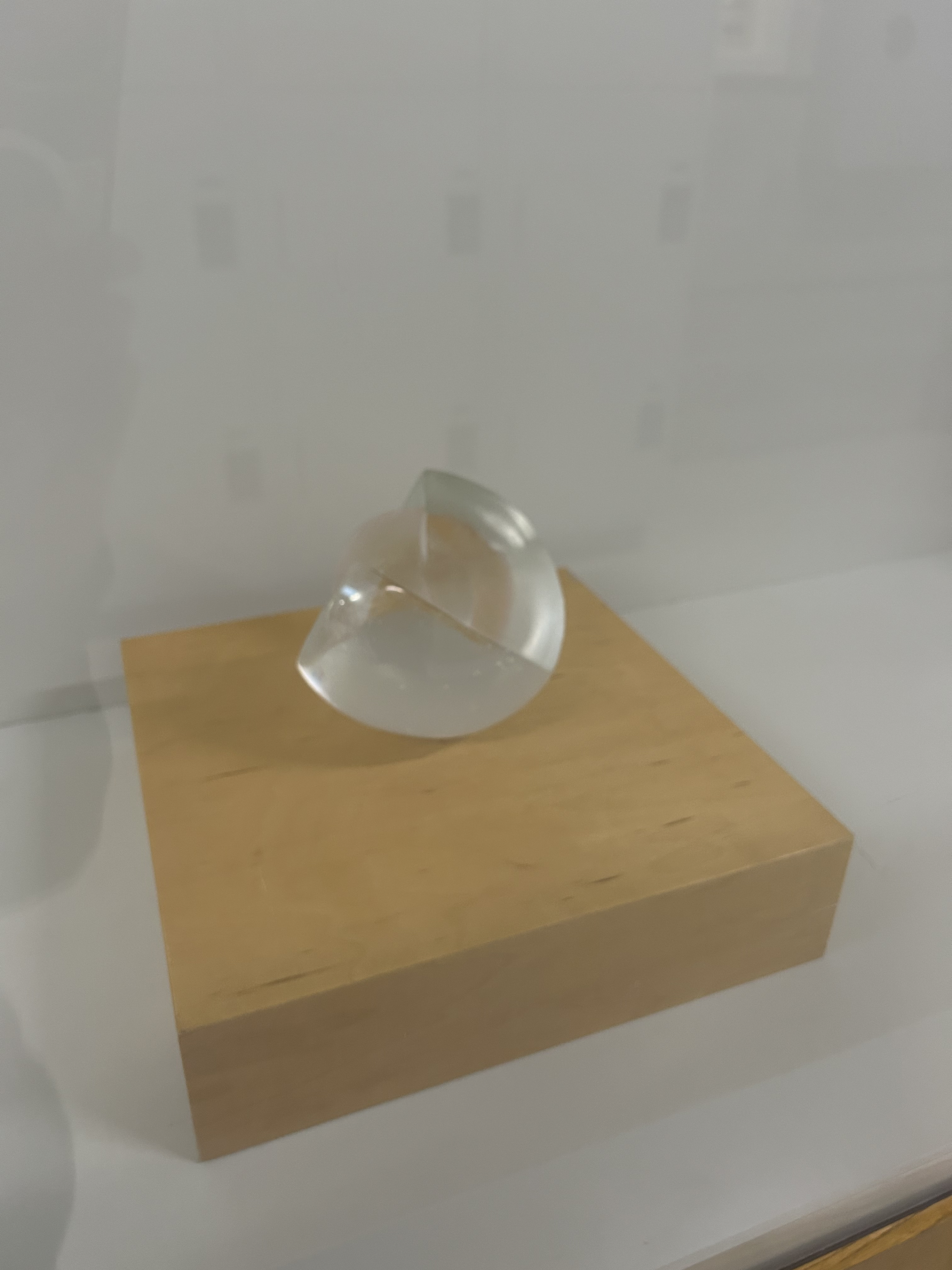 This object has a glass material. The Craft and Design (Glass) program is associated with it.
