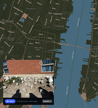 Using the image of the head garden from the Spatial Workshop 1, I explored making a map style in Mapbox Cartogram.