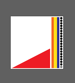 I added a red triangle to represent me being a glass half full person.